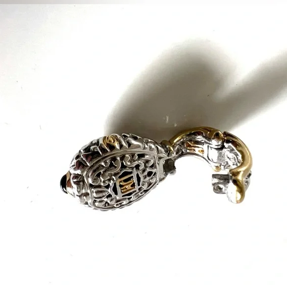 John Medeiro Gold and Silver Pendant - Picture 7 of 10